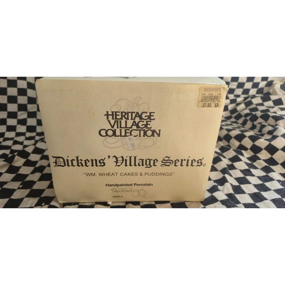 Dept 56 Dickens Village Wm Wheat Cakes & Puddings Lighted w/ Box Tested